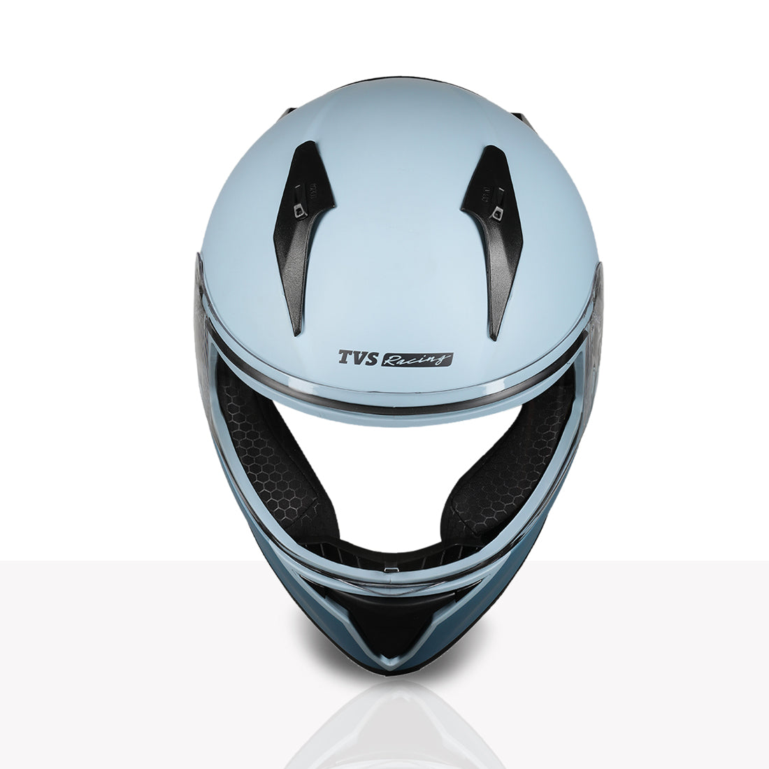 TVS Racing Anti Boring Bluetooth Integrated Full Face Helmet for Men and Women, ISI DOT Certified, ABS Shell, Built In Bluetooth 5.2, USB C Charging, Music Calls Navigation
